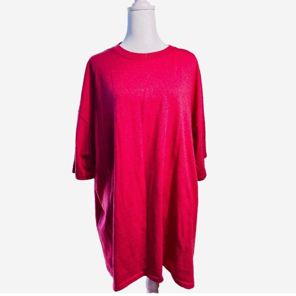 Champion Men’s Heather Red Crewneck T-Shirt Short Sleeve XXL / 2TG - Picture 1 of 3